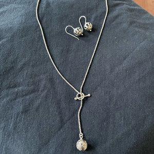 Silpada necklace and earrings